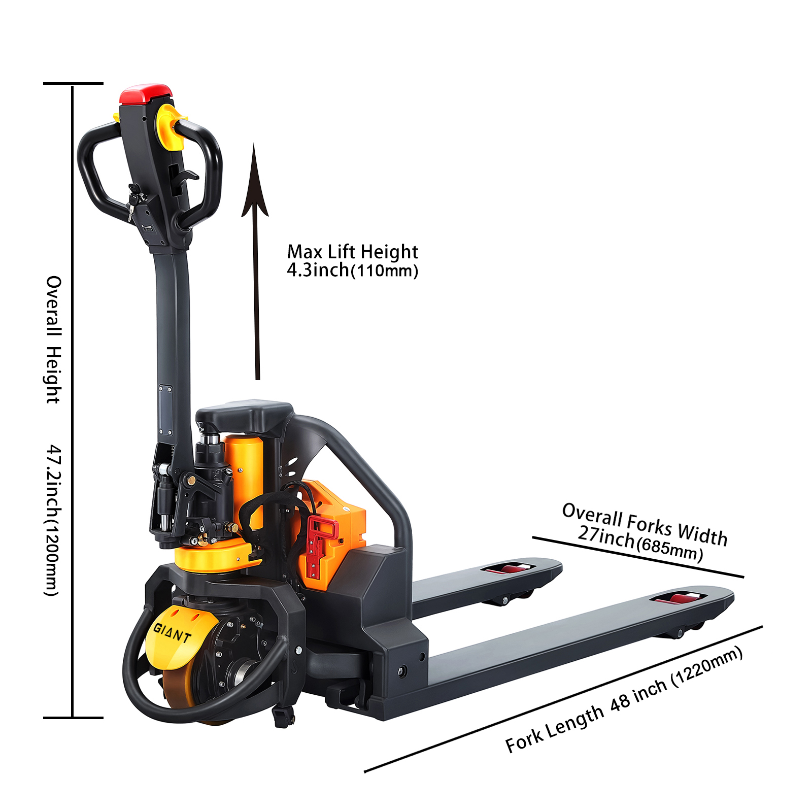 Lithiumbetriebener Elektro-Gabelhubwagen-CBD15W-Lix
