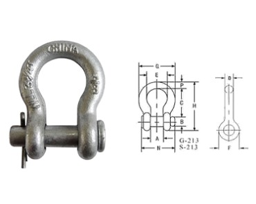 Schäkel-G213 US-RUNDSTIFT-ANKERSCHÄKEL